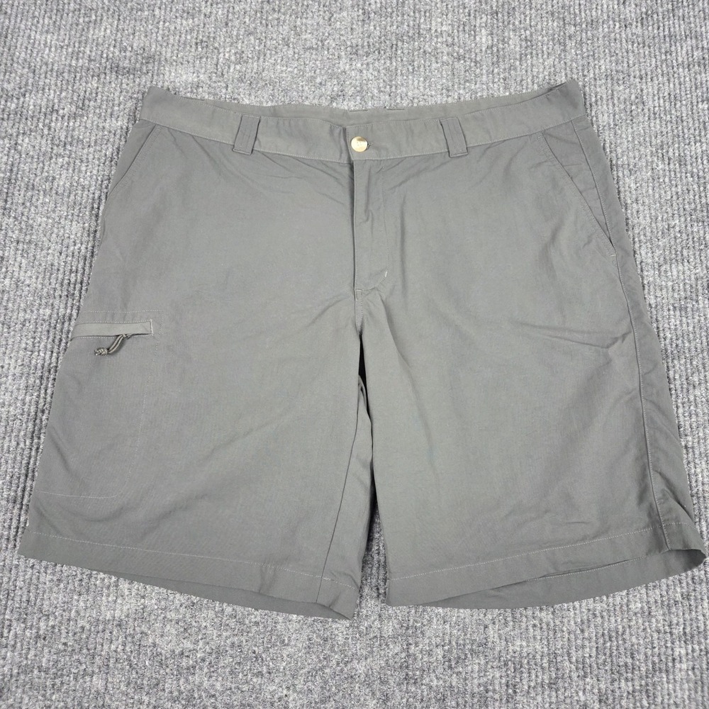 Columbia Mens Grey Nylon Hiking Utility Shorts Size 40W 10L Quick Dry 26429